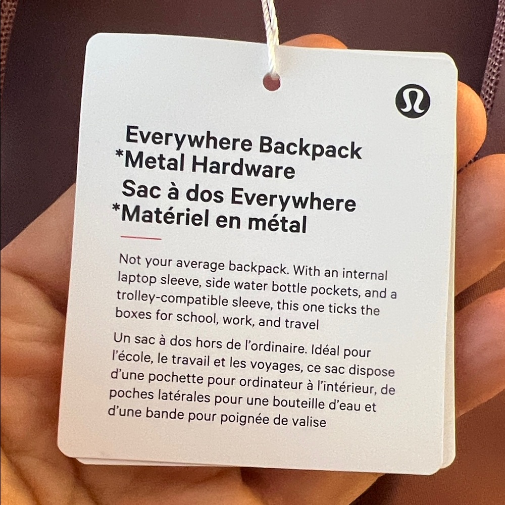 Lululemon Everywhere Backpack 22L
Metal Hardware - Picture 8 of 17